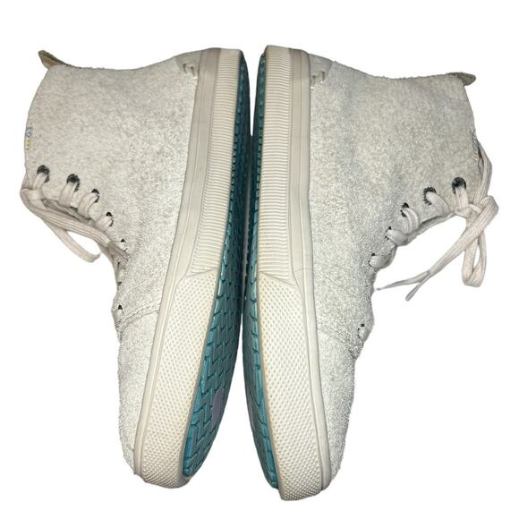 TOMS Women's Trvl Lite High Sneakers Shoe in Shaggy Beige Suede Size 6.5 - Picture 4 of 8